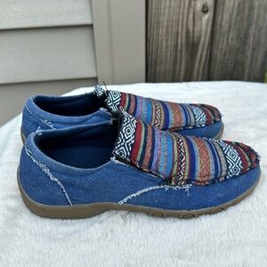 Roper Women's Southwestern Vamp Slip-On Shoes size 8.5